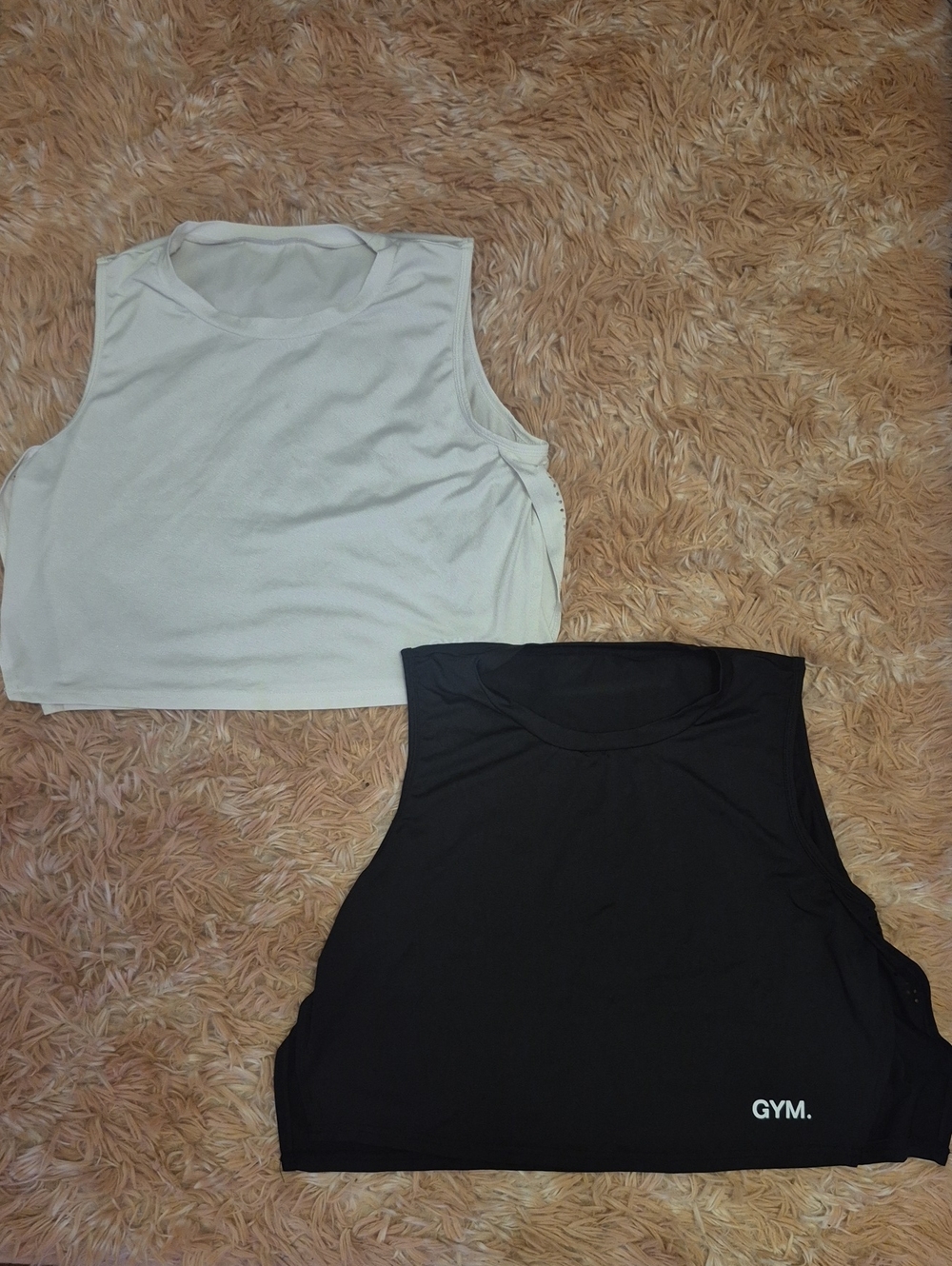 Women's Sleeveless Cropped Tank Top - Black and White